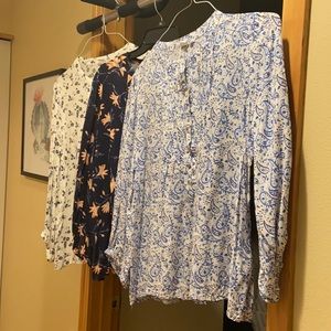 3 Gap Blouses